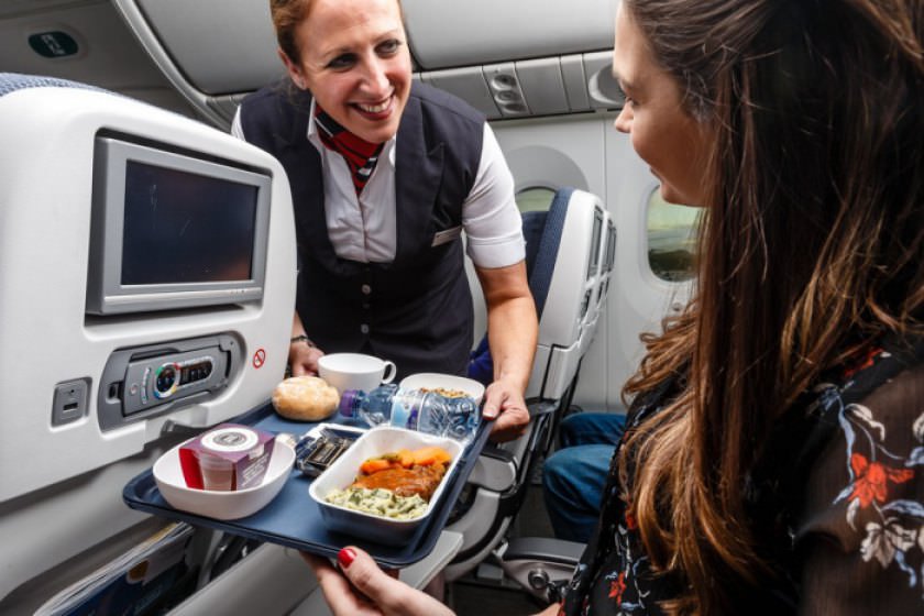 بازبینی در منوی غذایی خطوط هوایی بریتیش ایرویز