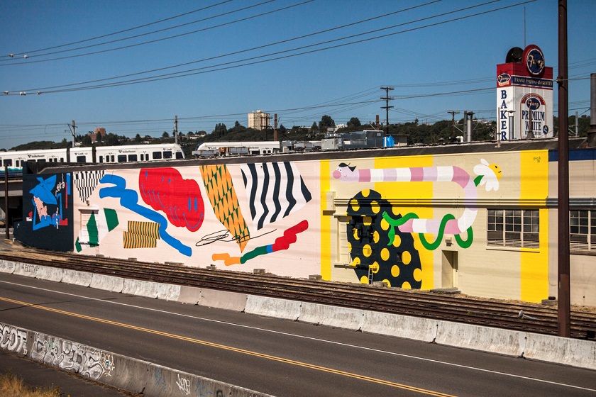 نقاشی های دیواری، زیبنده ایستگاه های حمل و نقل عمومی در سیاتل