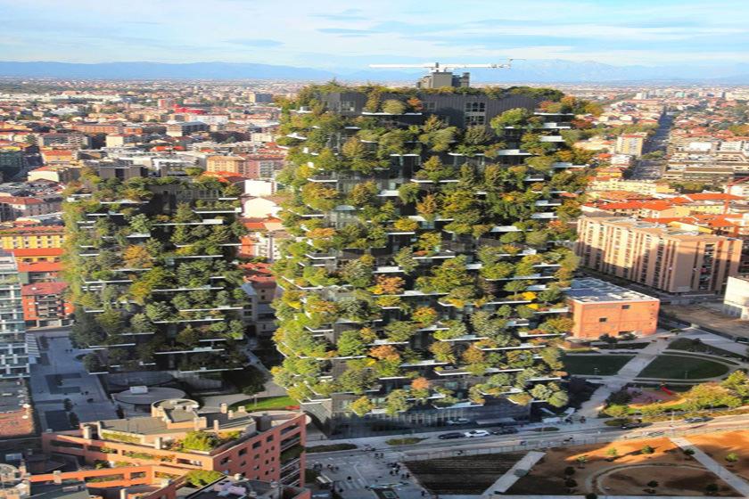 جدیدترین پارک میلان: کتابخانه‌ای بسیار زیبا با انبوهی درخت
