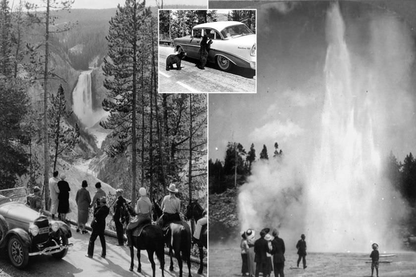 اولین پارک ملی ایالات متحده؛ عکس های سیاه و سفید قدیمی با عمر یک قرن