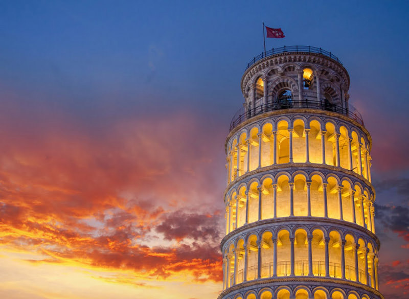 برج کج پیزا ایتالیا
