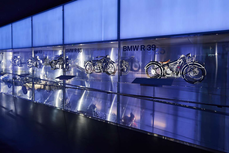 بخش موتورسیکلت در موزه BMW