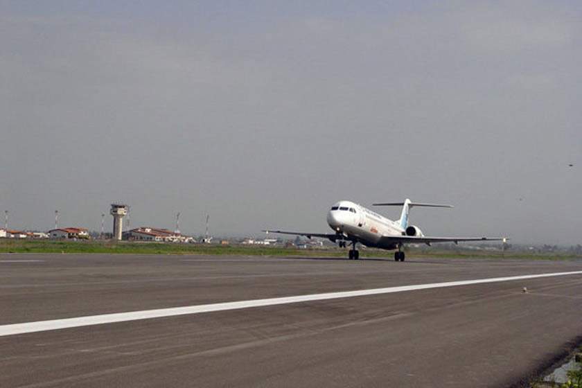 آغاز به کار نخستین مسیر بین المللی هوایی در فرودگاه گرگان