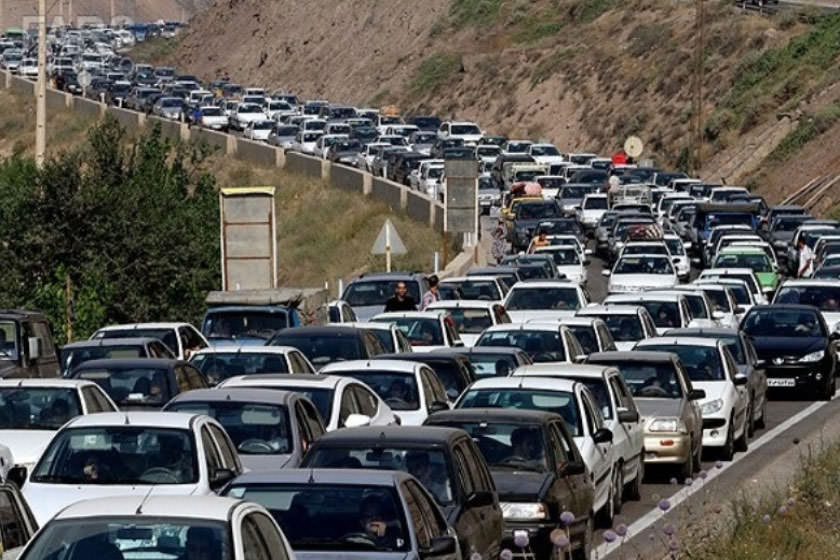 محدودیت ترافیکی در جاده چالوس