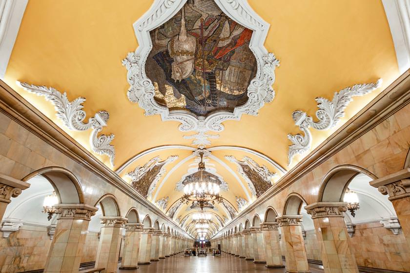 زیباترین ایستگاه های متروی مسکو