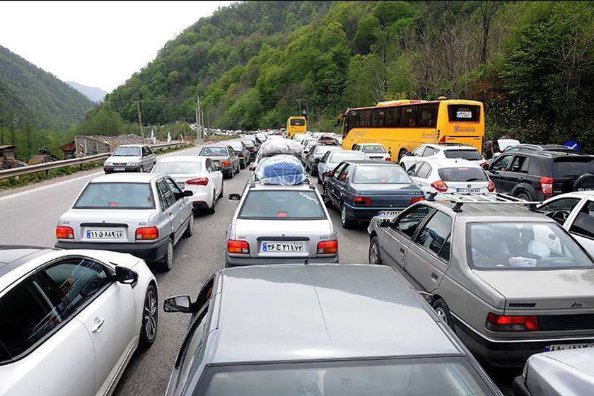 ترافیک سنگین مازندران؛ با احتیاط برانید