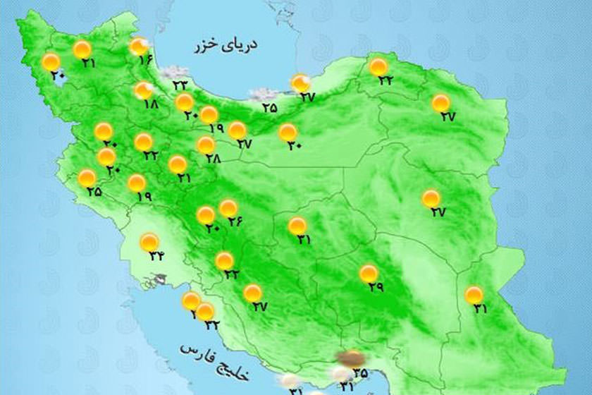 تحلیل آب و هوای روزهای پیش رو در ایران