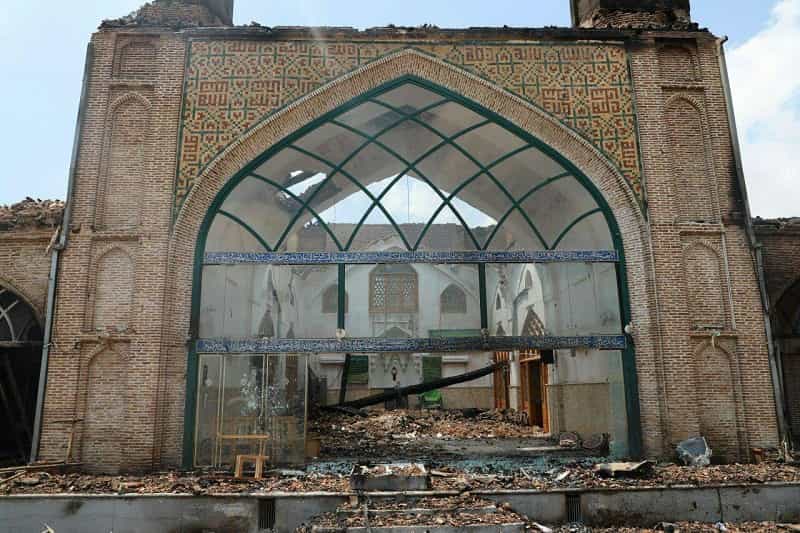 بنای مسجد پس از حادثه