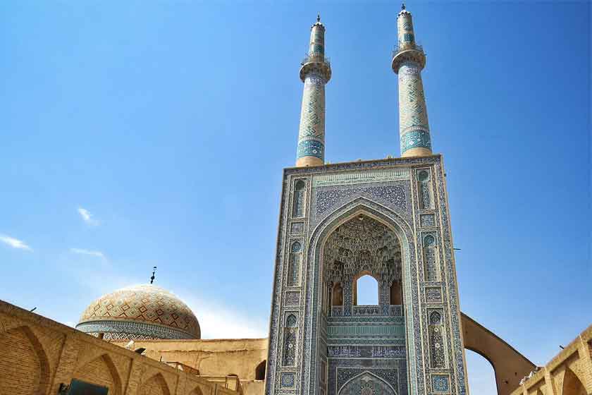 حقایق جالب درباره مسجد جامع یزد؛ مسجدی با بلندترین مناره دنیا