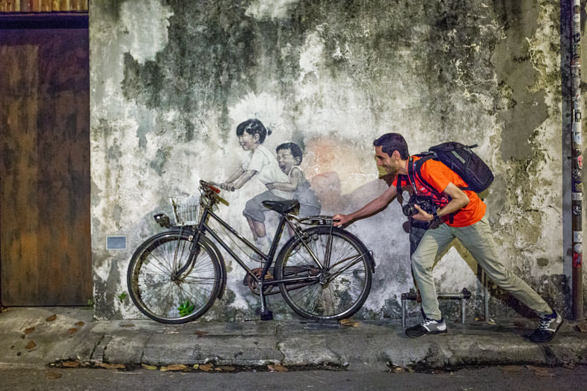 تماشا کنید: شبگردی در پنانگ، شهر نقاشی‌های خیابانی
