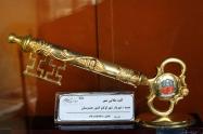 کلید طلایی شهر اهدایی هند در موزه ریاست جمهوری رفسنجان