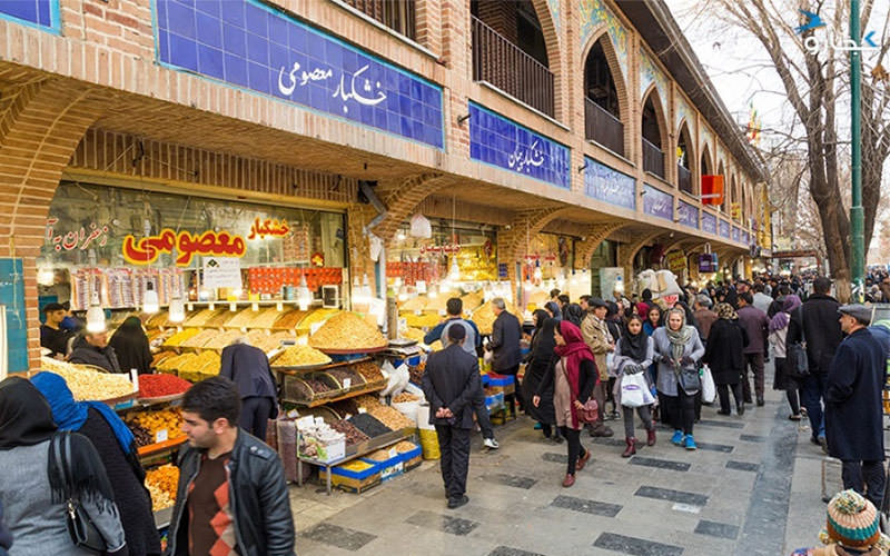 آجیل و خشکبار فروشی در بازار تهران