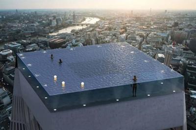 اولین استخر بی انتها با چشم انداز ۳۶۰ درجه ای در لندن ساخته خواهد شد