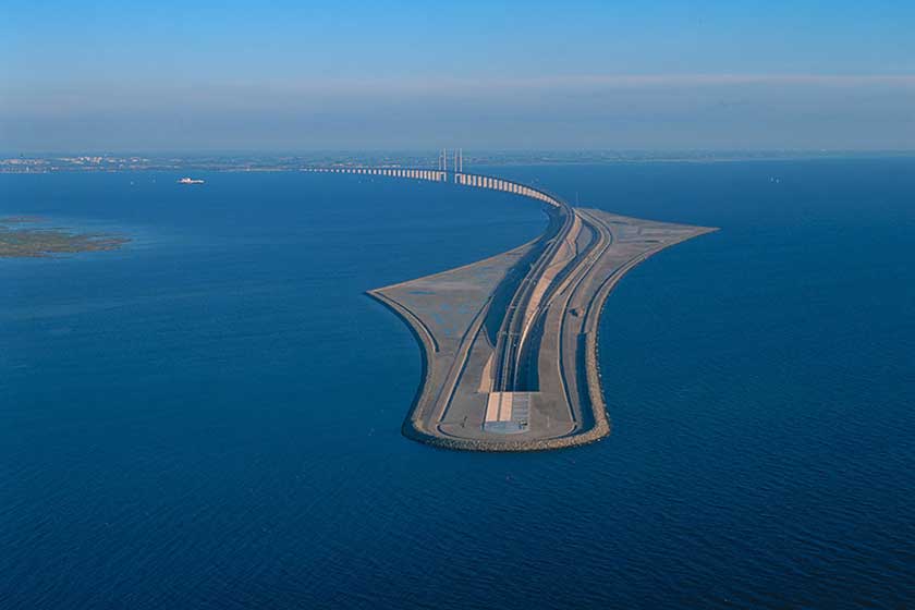 Øresund پل شگفت‌‌انگیزی که دانمارک را به سوئد وصل می‌کند