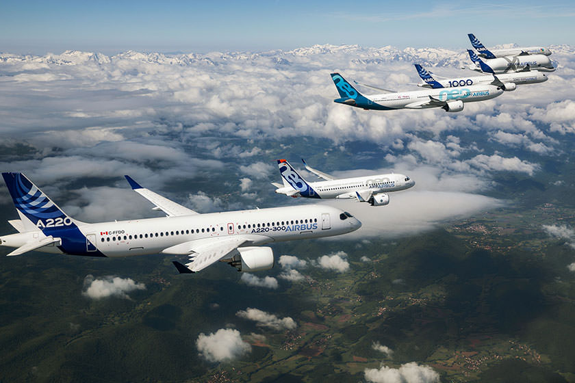 پیش‌بینی ایرباس: خطوط هوایی تا ۲۰ سال آینده حدود ۴۰ هزار هواپیما می‌خرند