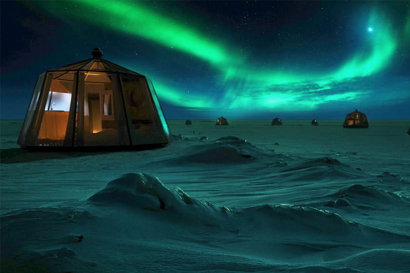 افتتاح یک هتل موقت در شمالی‌ترین نقطه قطب شمال
