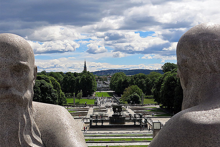 پارک فروگنر نروژ، نمایشگاهی از ۲۱۲ مجسمه‌ برنزی و گرانیتی 