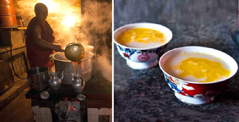 آماده‌سازی چای کره‌ای به صورت سنتی