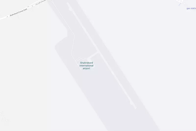 نقشه فرودگاه شهرکرد