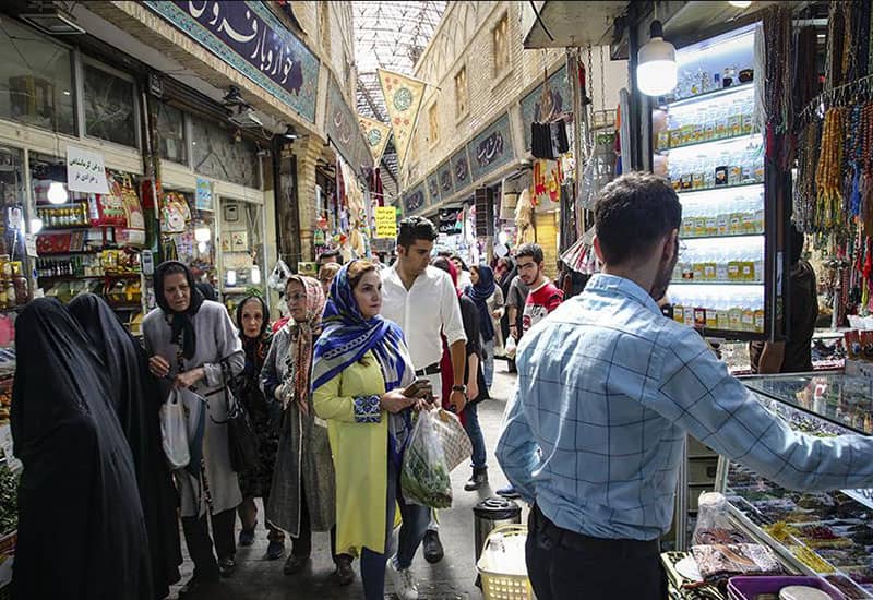 تردد مردم در بازار تجریش تهران