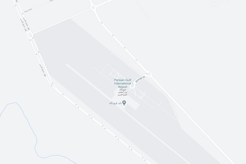 نقشه فرودگاه خلیج فارس عسلویه