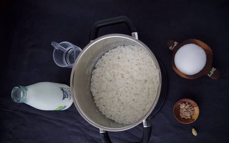 مواد اولیه شیر برنج