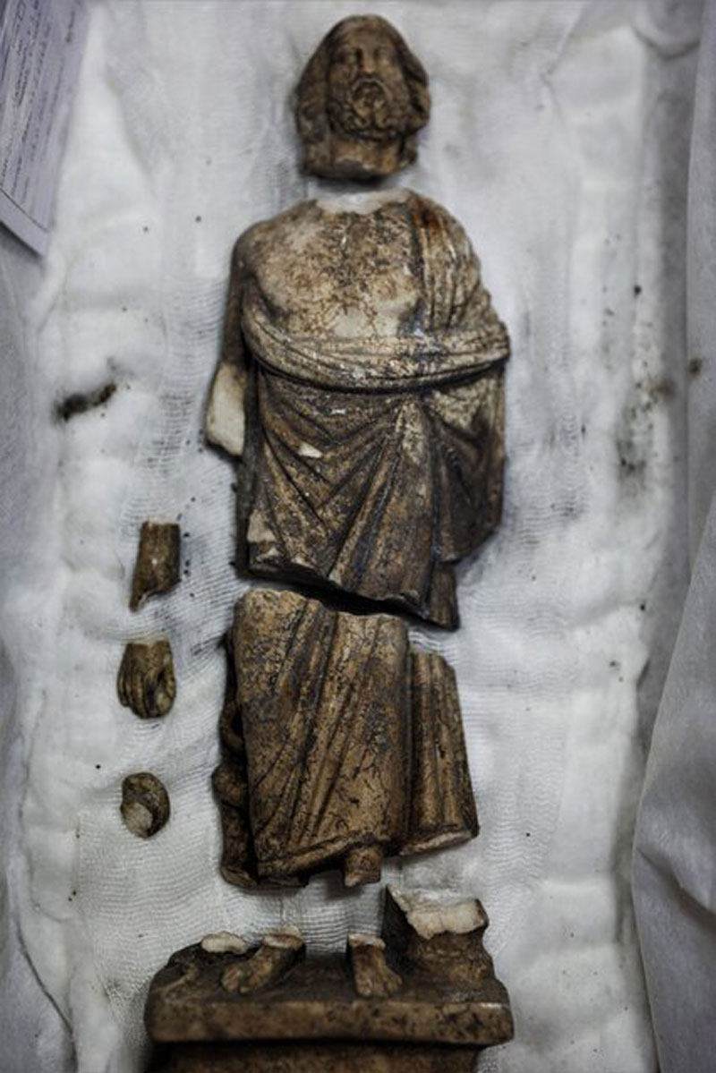 مجسمه باستانی کشف شده در بوردور ترکیه