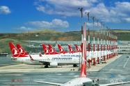 هواپیماهای ترکیش ایر در فرودگاه استانبول