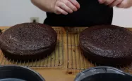 دو عدد کیک شکلاتی 