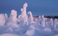 اشکال عجیب برفی در زمستان فنلاند