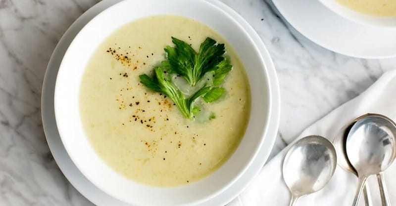 سوپ لذیذ تره فرنگی با شیر