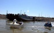 قایق سواری در دریاچه ارومیه