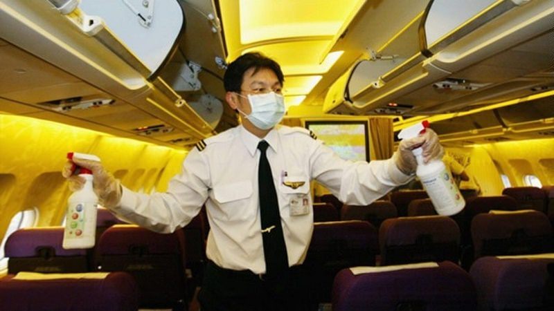 نظافت هواپیما