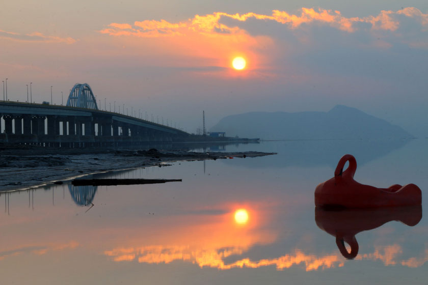 تراز آب دریاچه ارومیه به بیشترین میزان خود در ۱۰ سال گذشته رسید