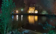 تصاویری زیبا از طاق بستان در شب