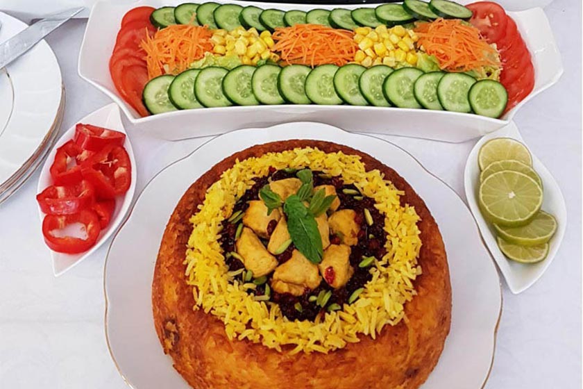 طرز تهیه ته چین مرغ در شهرهای مختلف ایران