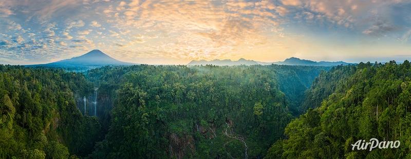 تصویری زیبا از جنگل‌های شرق جاوه و رودخانه تامپوک سو