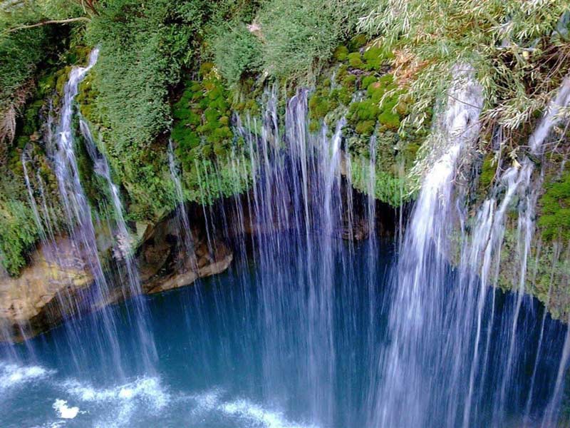 نمای هوایی آبشار هریجان