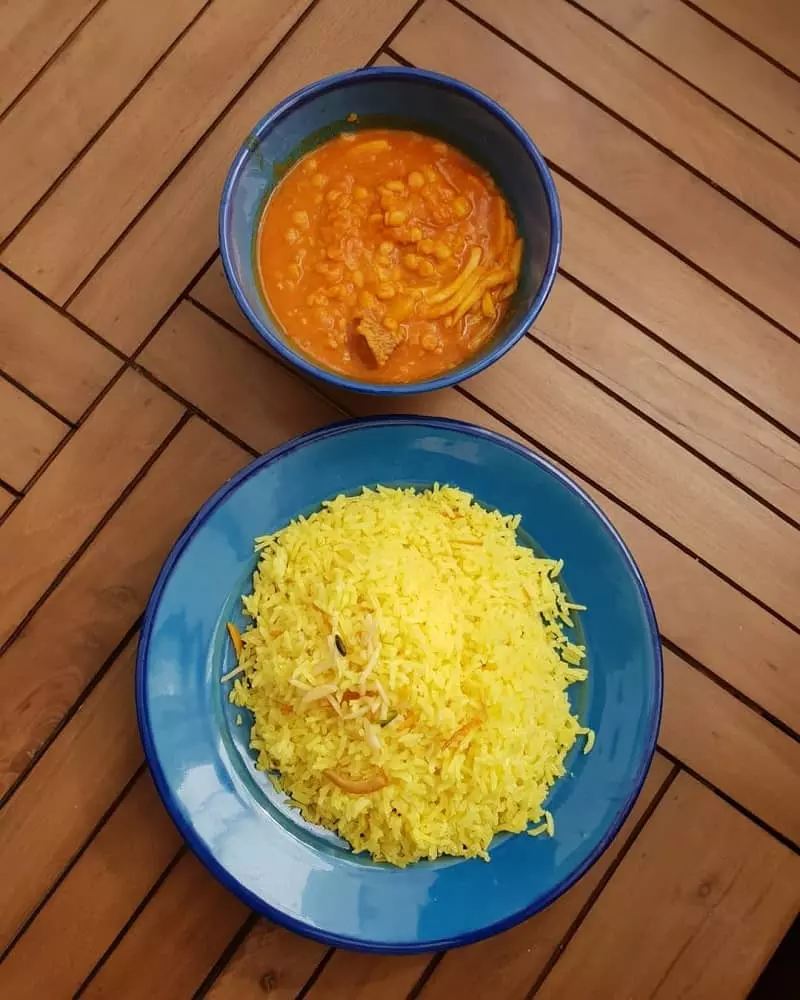 طبخ شکر پلوی شیرازی