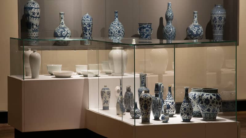 چینی‌های سفید آبی در موزه ملی ایران