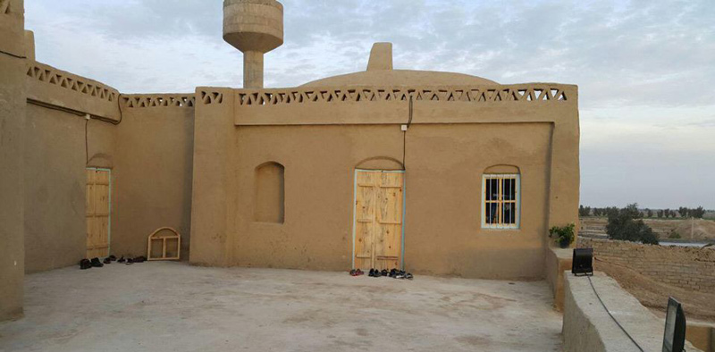 نمای ورودی اقامتگاه بومگردی کلبه آرامش در سیستان و بلوچستان