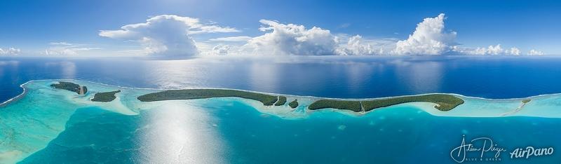 نمایی از ساحل زیبای تتی آروآ در تاهیتی