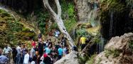 گردشگران در آبشار آسیاب خرابه