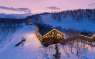 پایگاه ورزش های زمستانی در دره برفی روسیه