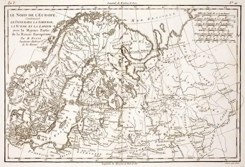 اروپای شمالی؛ سال ۱۷۸۰