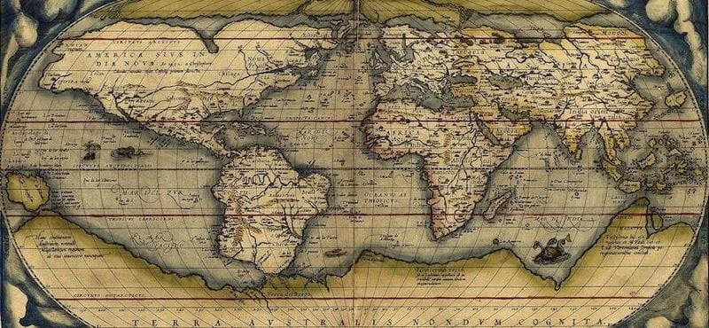 نقشه جهان؛ سال ۱۵۷۰