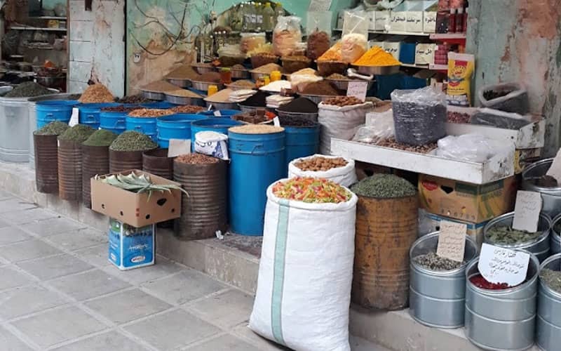 مغازه فروش ادویه در بازار کرمان