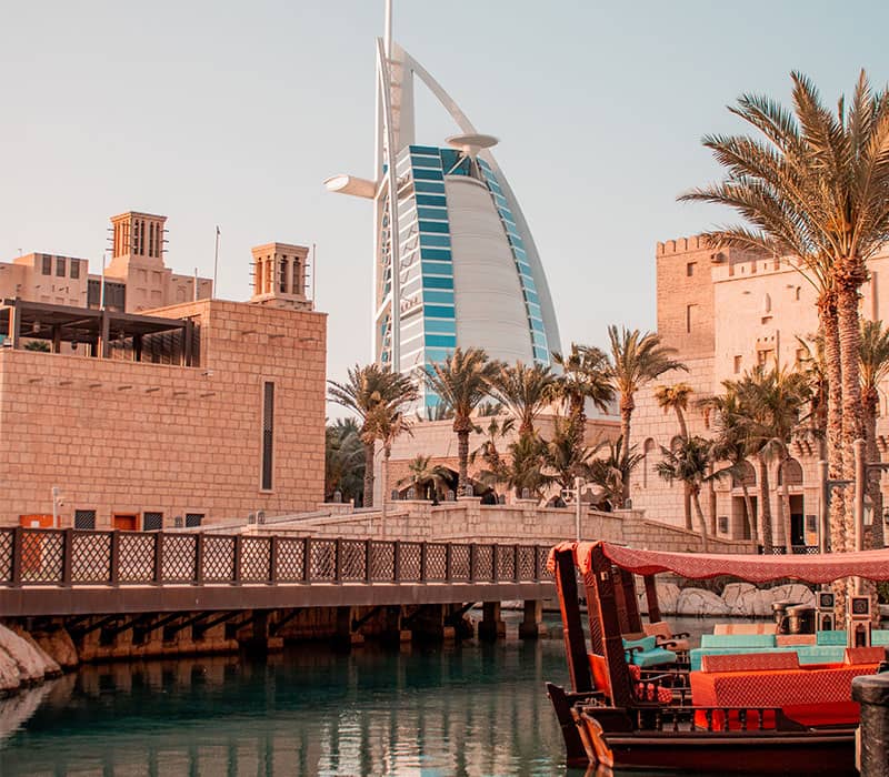 عکس برج العرب از راه دور