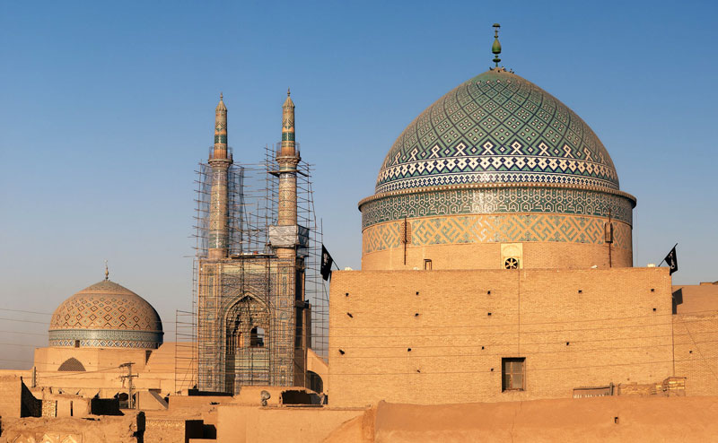 نمایی از گنبد مسجد جامع یزد