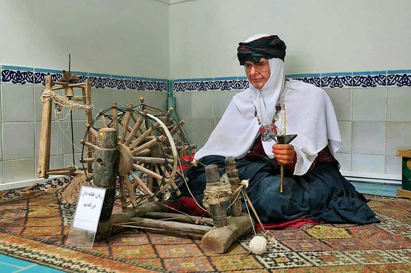 مانکن زن خانه‌دار در موزه مردم‌ شناسی رفسنجان
